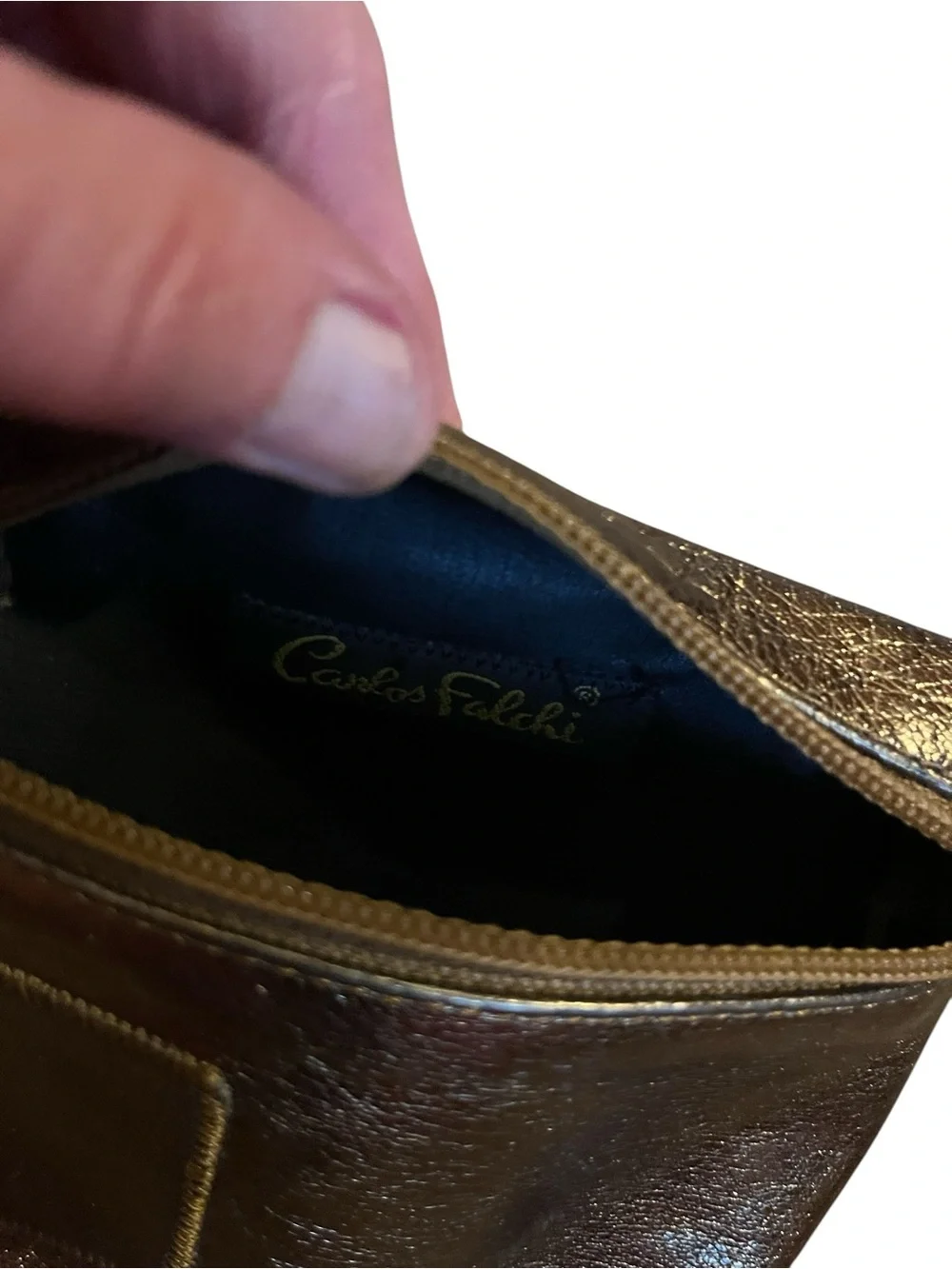 Carlos Falchi compact metallic